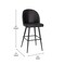 Flash Furniture 2PK 30" Black LeatherSoft Armless Barstool AY-1026H-30-BK-GG - alternate 3